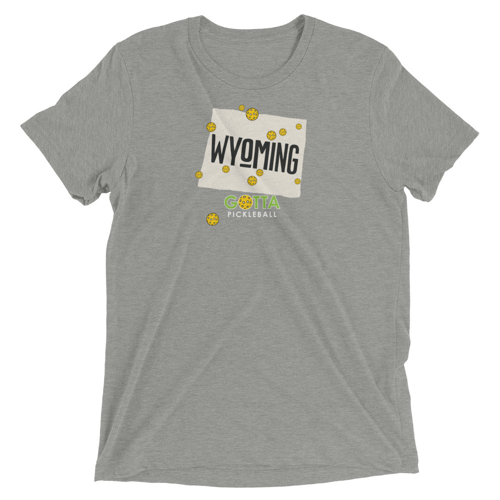 T-shirt TRI-BLEND: WYOMING GOTTA PICKLEBALL (more colors)