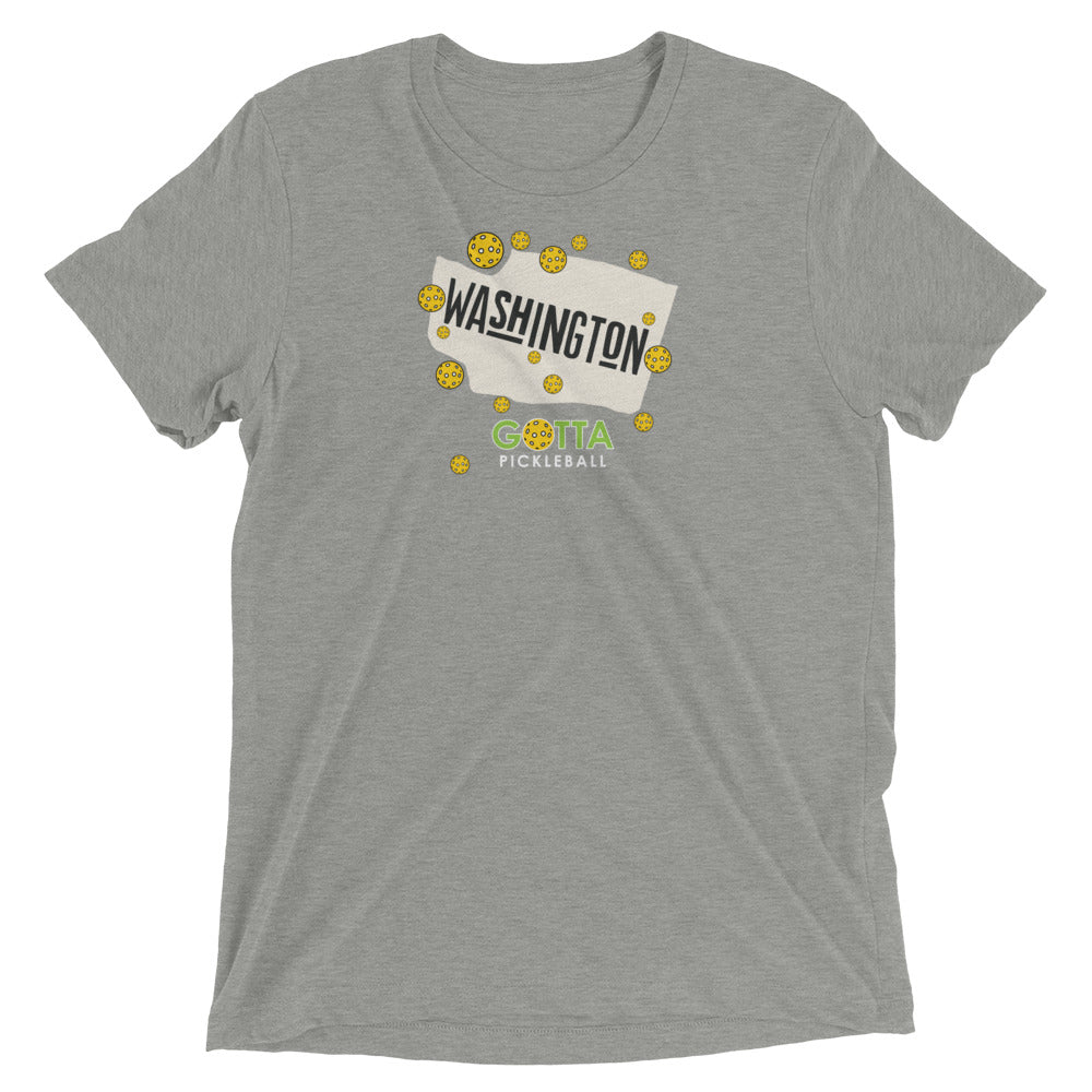 pickleball Washington state gotta pickleball athletic gray t-shirt with pickleballs
