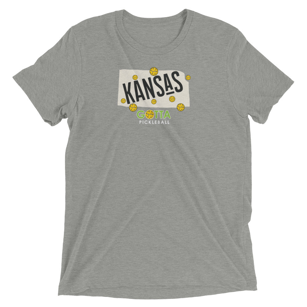 T-shirt TRI-BLEND: KANSAS GOTTA PICKLEBALL (more colors)