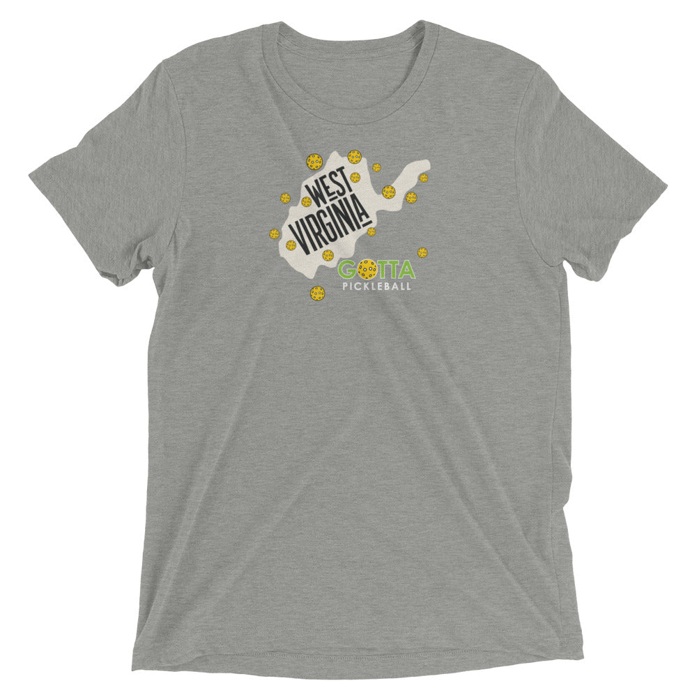 T-shirt TRI-BLEND: WEST VIRGINIA GOTTA PICKLEBALL (more colors)