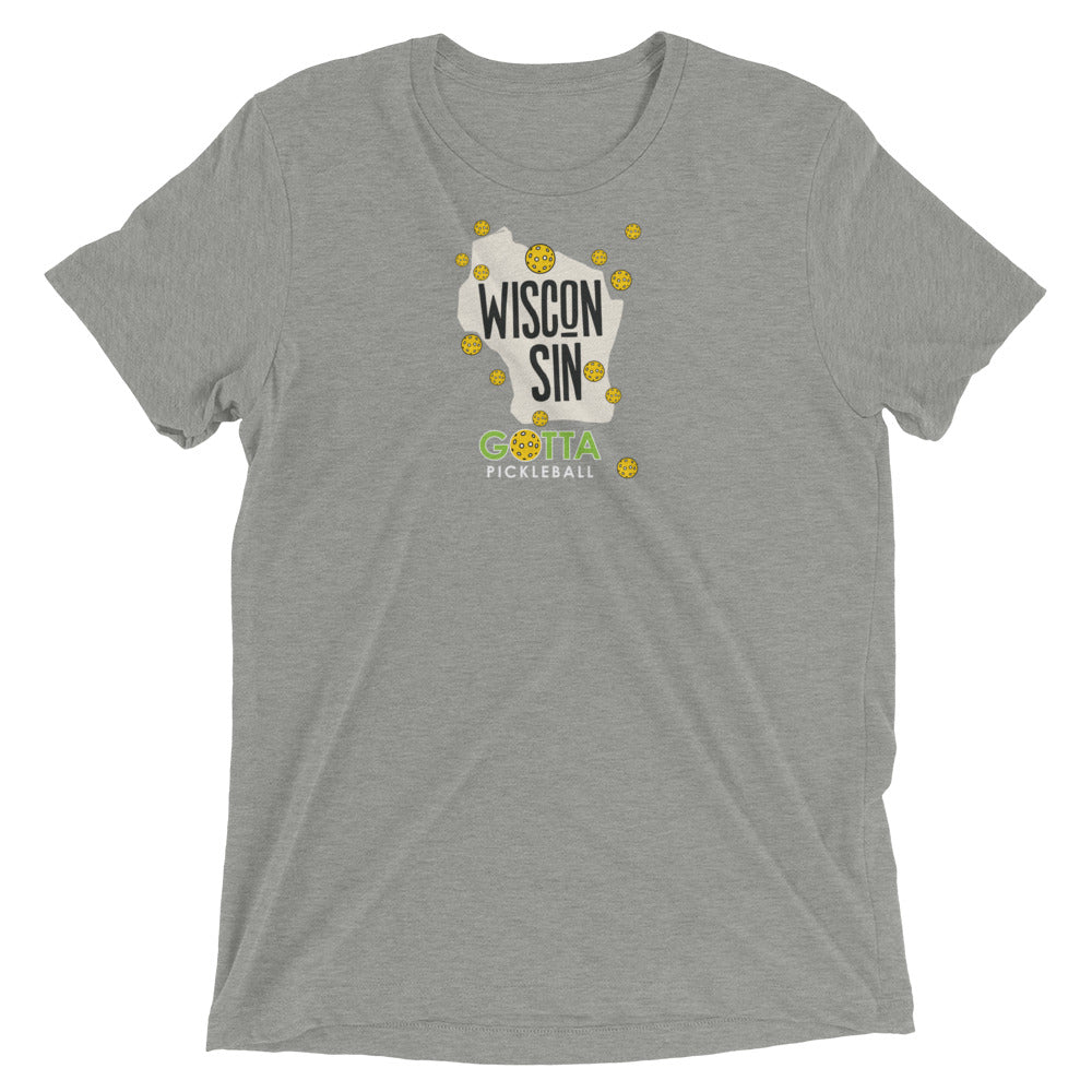 T-shirt TRI-BLEND: WISCONSIN GOTTA PICKLEBALL (more colors)