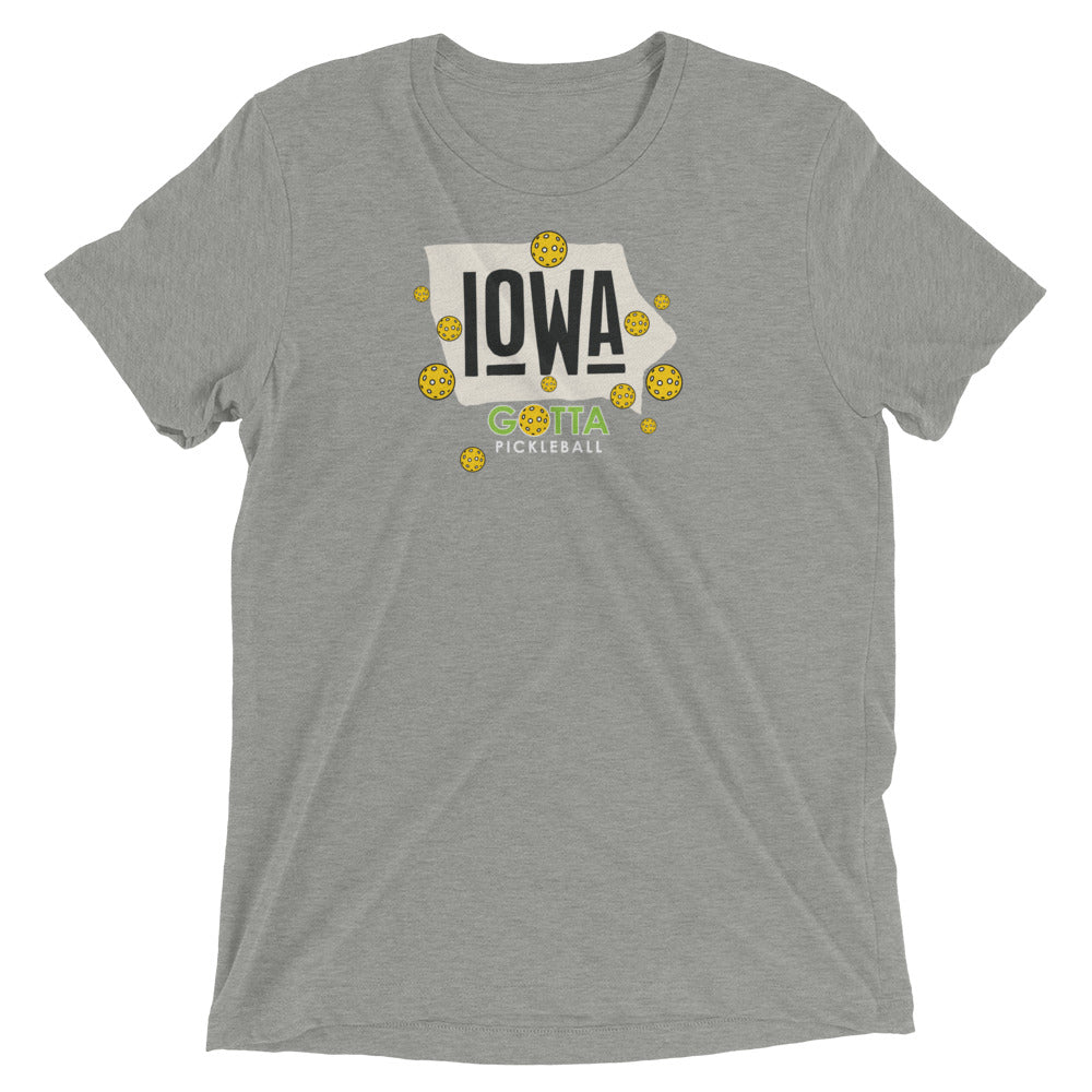 T-shirt TRI-BLEND: IOWA GOTTA PICKLEBALL (more colors)