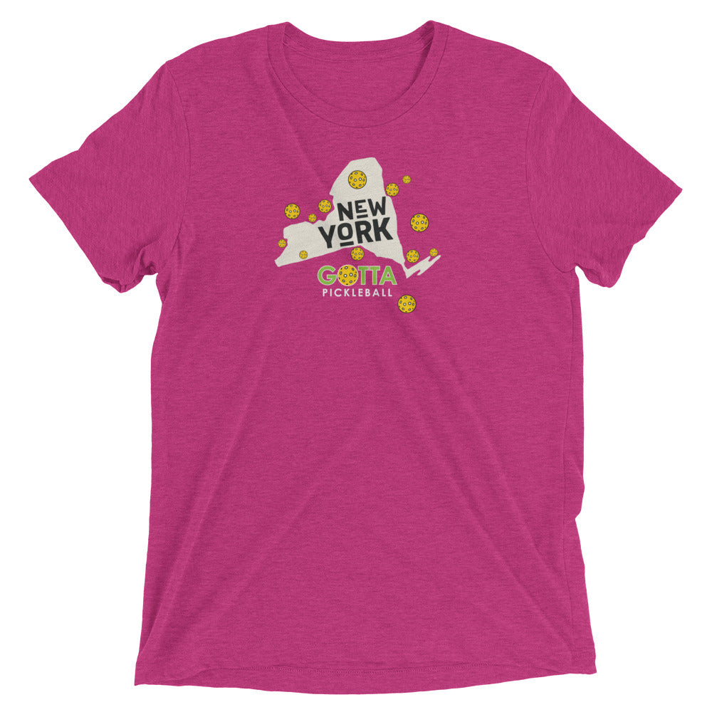 T-shirt TRI-BLEND: NEW YORK GOTTA PICKLEBALL (more colors)