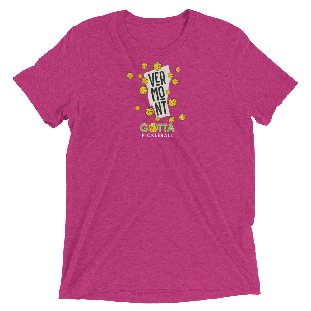 T-shirt TRI-BLEND: VERMONT GOTTA PICKLEBALL (more colors)