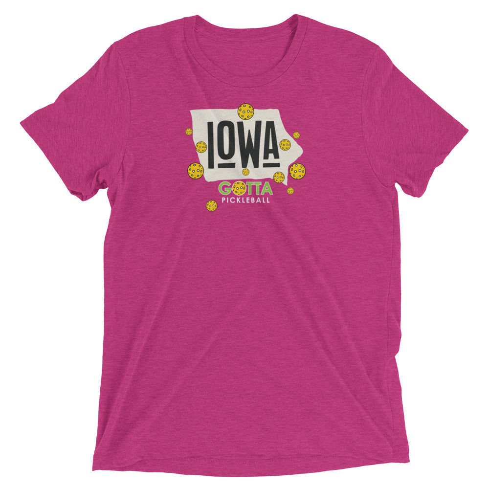 T-shirt TRI-BLEND: IOWA GOTTA PICKLEBALL (more colors)