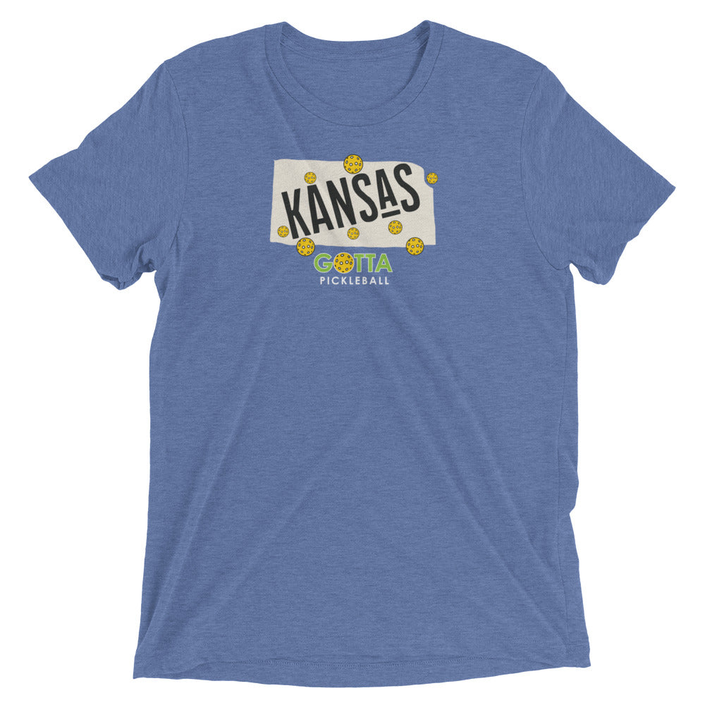 T-shirt TRI-BLEND: KANSAS GOTTA PICKLEBALL (more colors)
