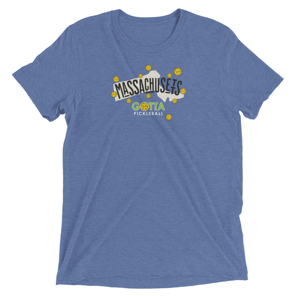 T-shirt TRI-BLEND: MASSACHUSETTS GOTTA PICKLEBALL (more colors)