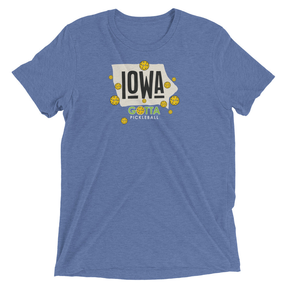 T-shirt TRI-BLEND: IOWA GOTTA PICKLEBALL (more colors)