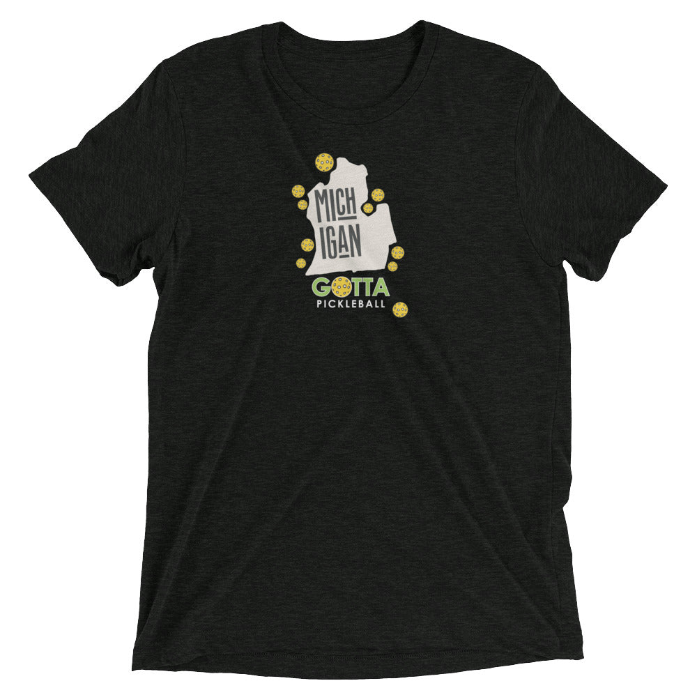 T-shirt TRI-BLEND: MICHIGAN GOTTA PICKLEBALL (more colors)