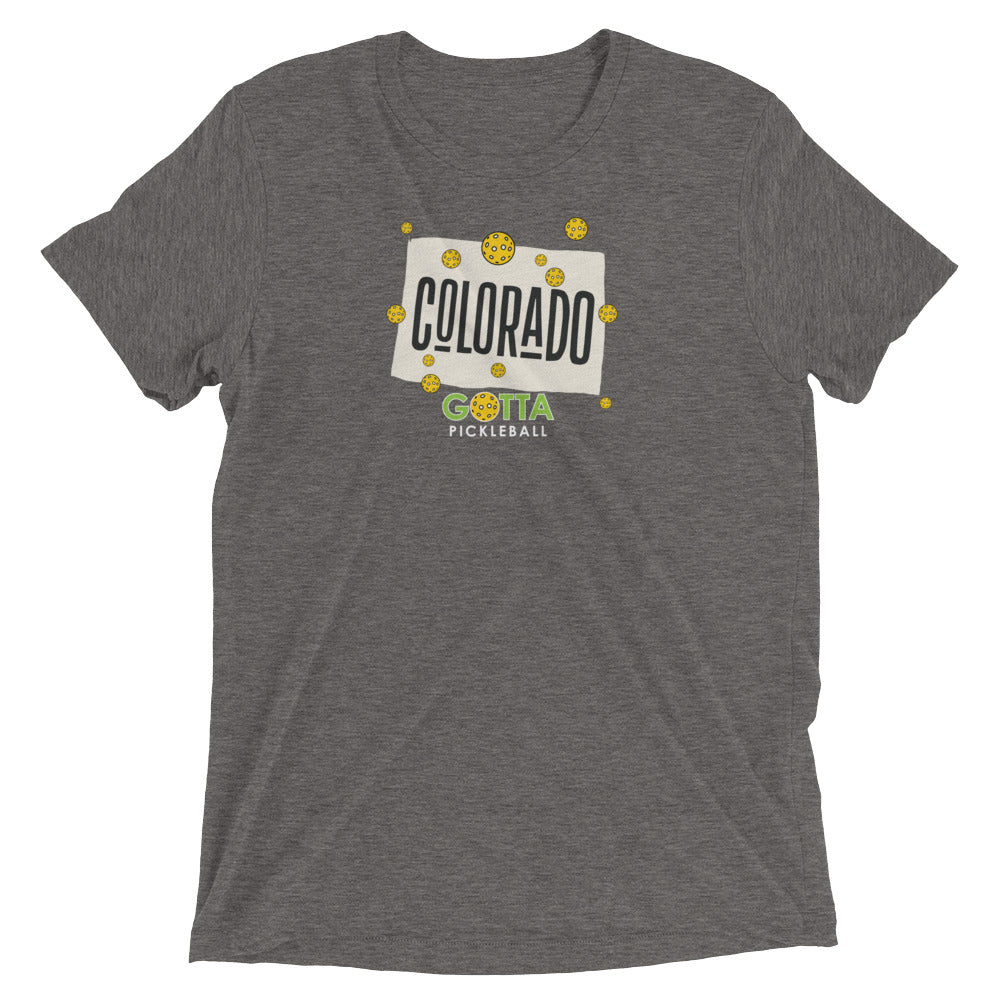 pickleball Colorado state gotta pickleball gray t-shirt with pickleballs