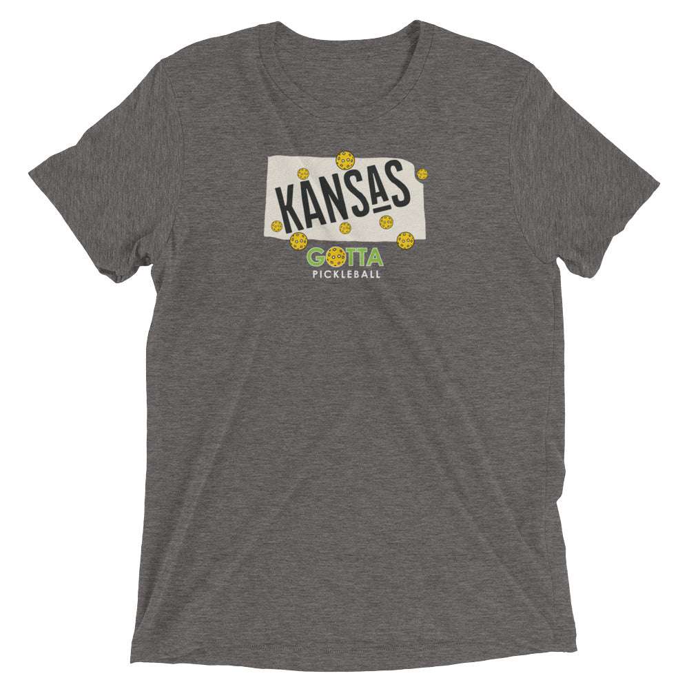 T-shirt TRI-BLEND: KANSAS GOTTA PICKLEBALL (more colors)