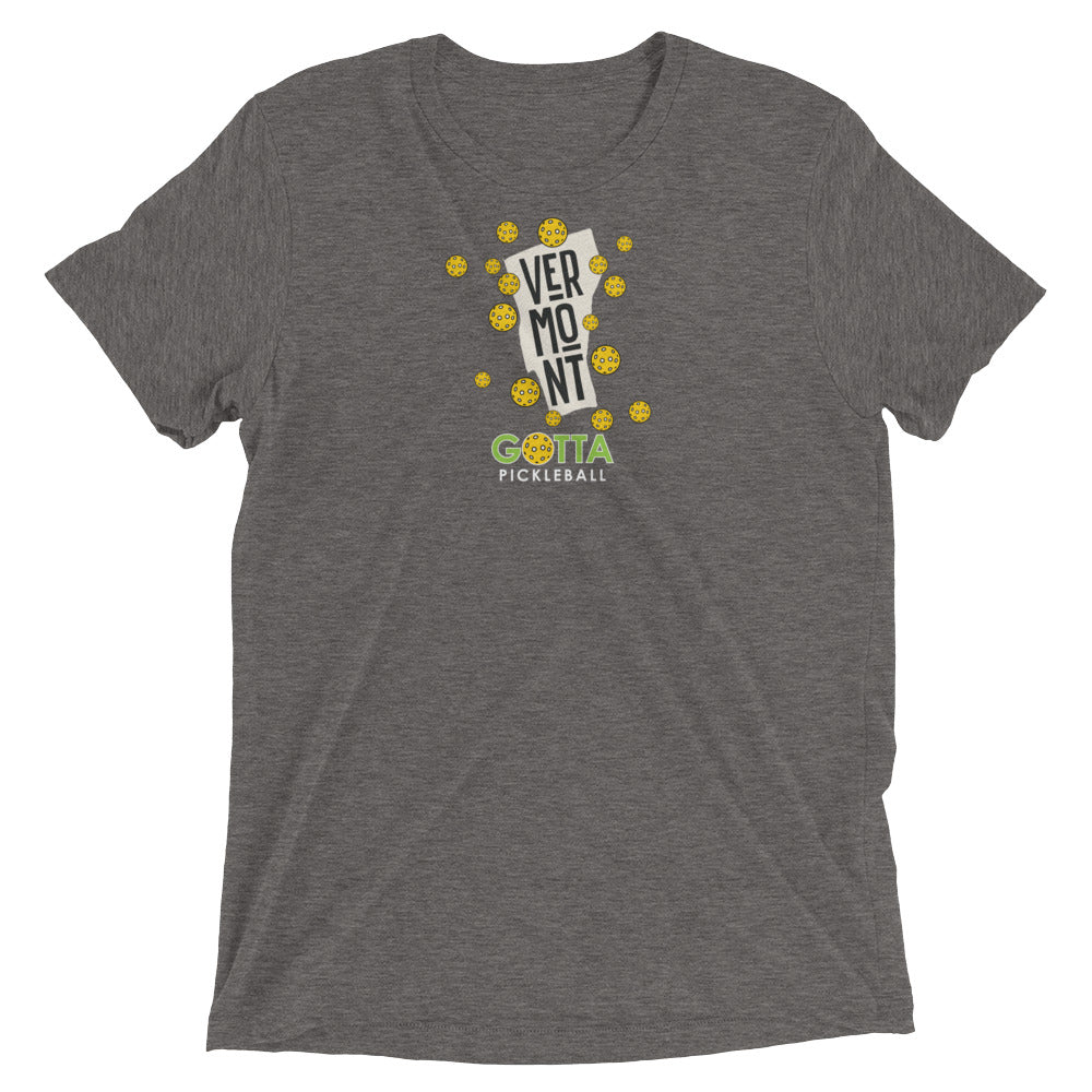 T-shirt TRI-BLEND: VERMONT GOTTA PICKLEBALL (more colors)