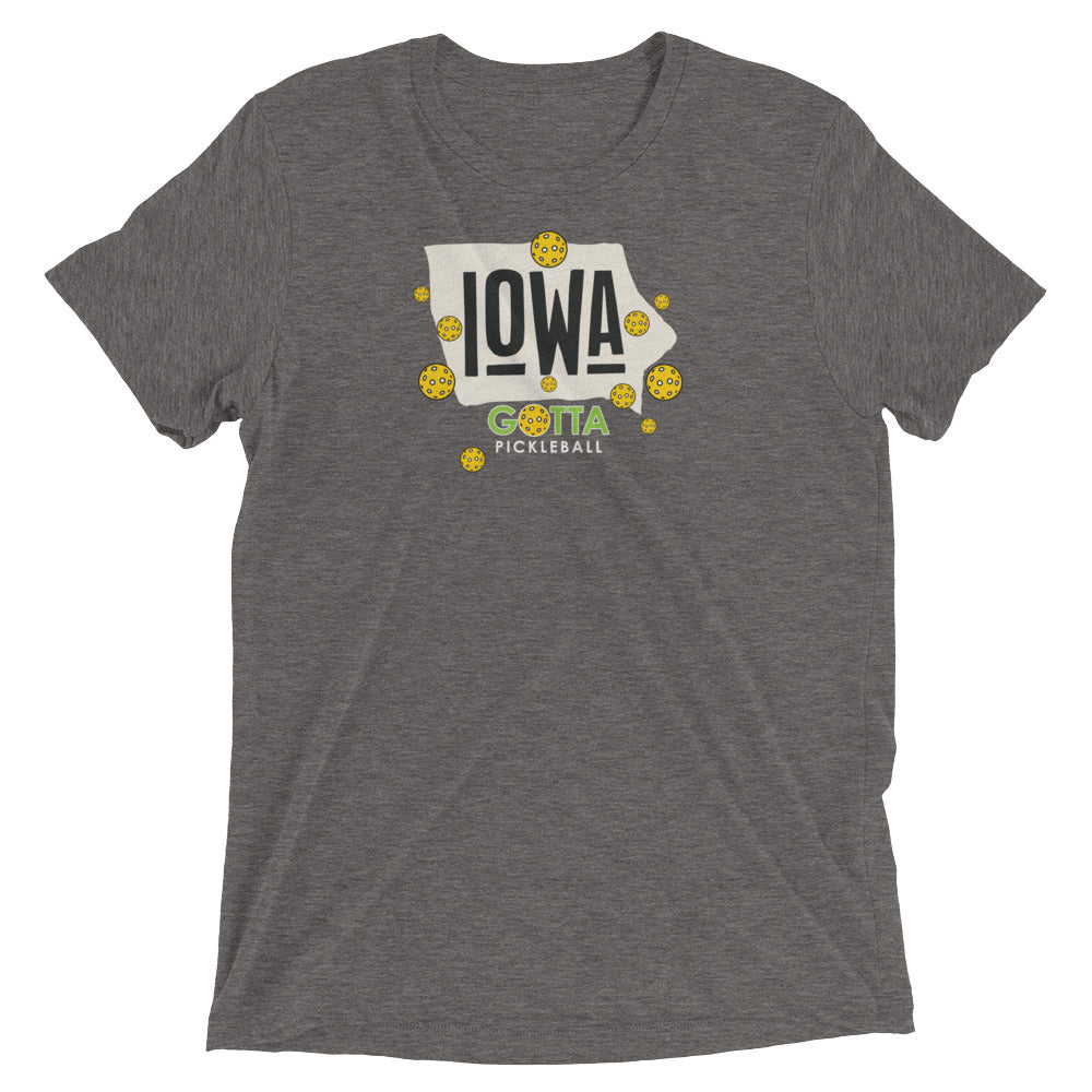 T-shirt TRI-BLEND: IOWA GOTTA PICKLEBALL (more colors)