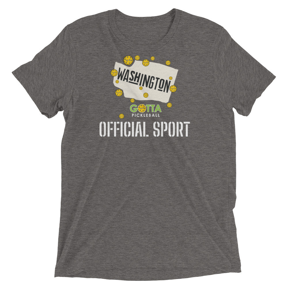 pickleball t-shirt Washington state official sport gotta pickleball grey