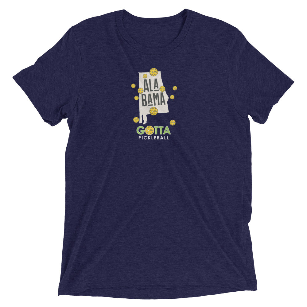 pickleball Alabama state gotta pickleball navy blue t-shirt with pickleballs