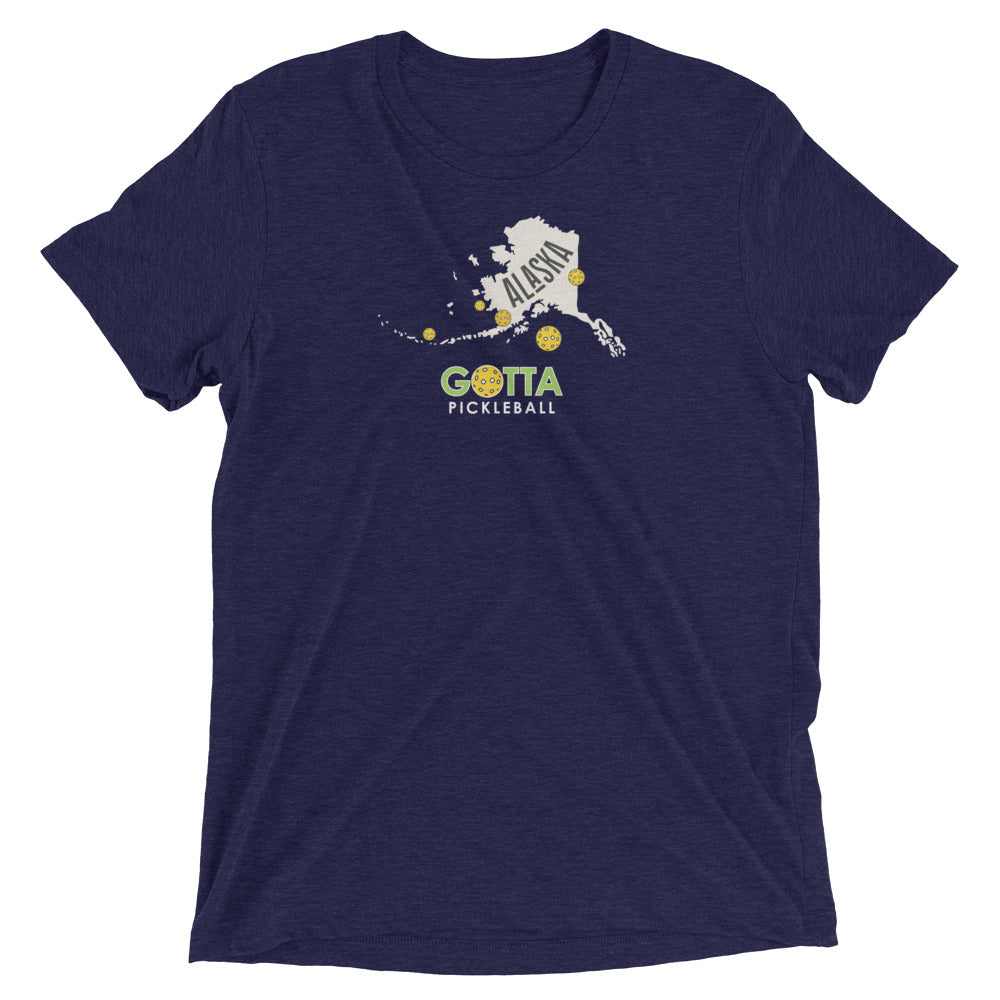 pickleball Alaska state gotta pickleball navy t-shirt with pickleballs