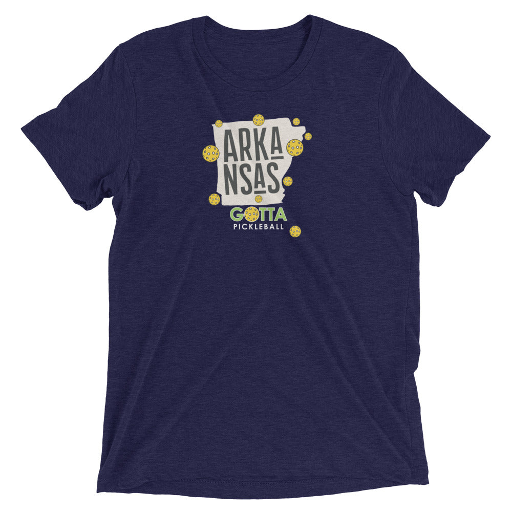 pickleball Arkansas state gotta pickleball navy t-shirt with pickleballs