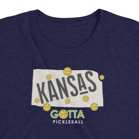 T-shirt TRI-BLEND: KANSAS GOTTA PICKLEBALL (more colors)