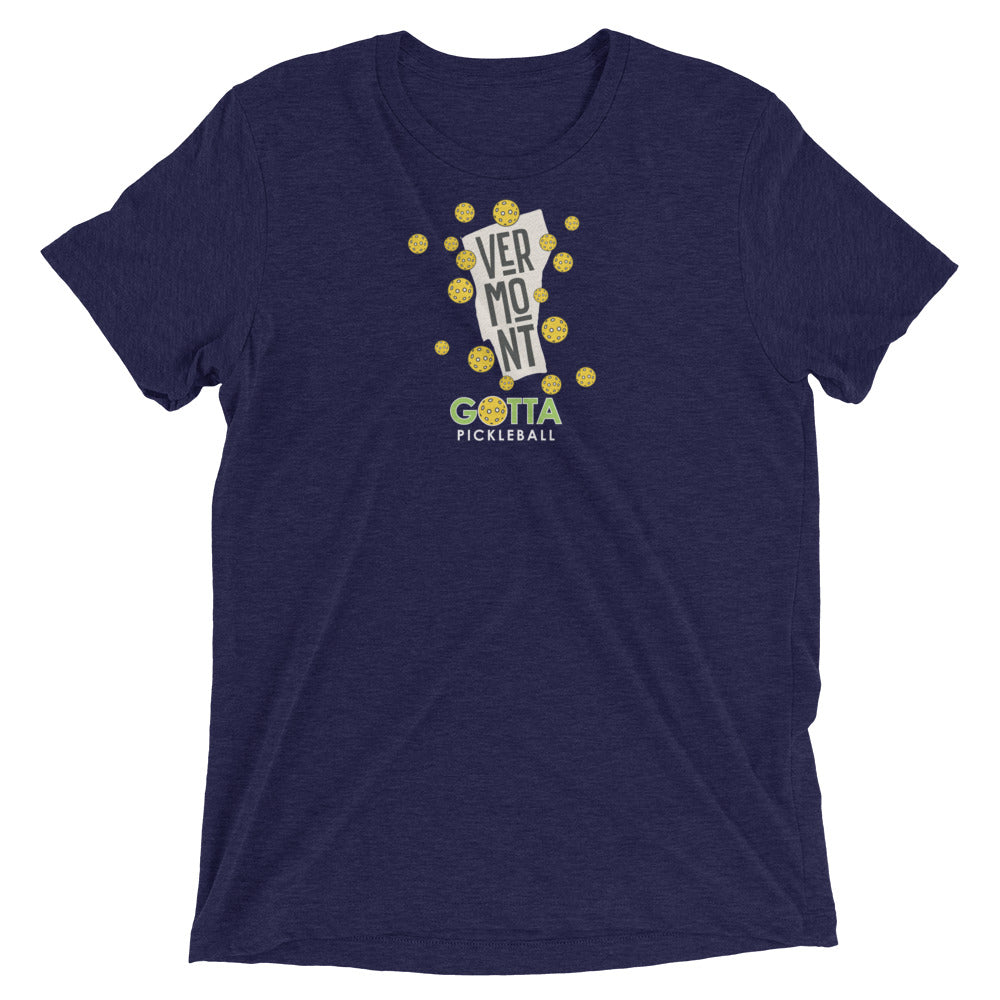 T-shirt TRI-BLEND: VERMONT GOTTA PICKLEBALL (more colors)