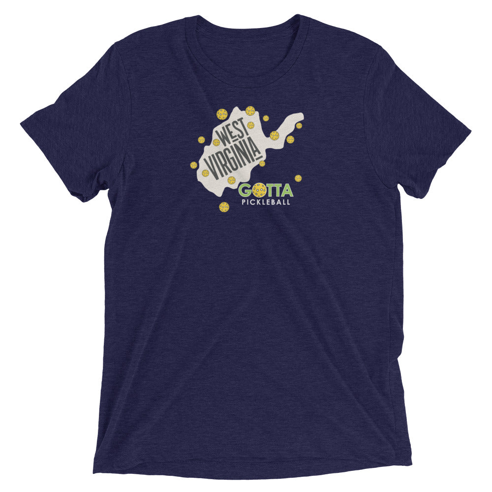 T-shirt TRI-BLEND: WEST VIRGINIA GOTTA PICKLEBALL (more colors)