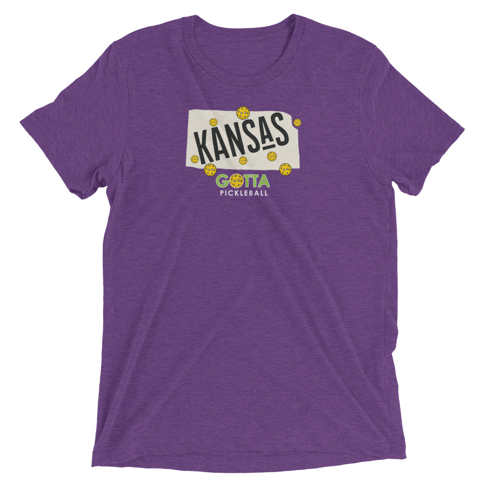 T-shirt TRI-BLEND: KANSAS GOTTA PICKLEBALL (more colors)