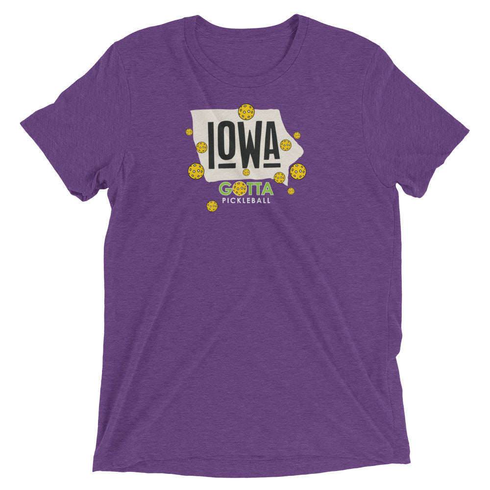 T-shirt TRI-BLEND: IOWA GOTTA PICKLEBALL (more colors)