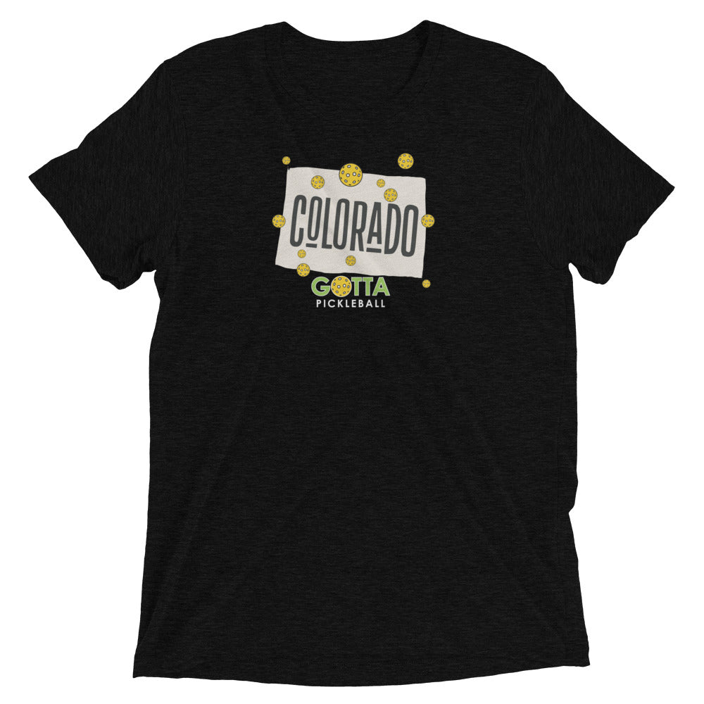 pickleball Colorado state gotta pickleball black t-shirt with pickleballs