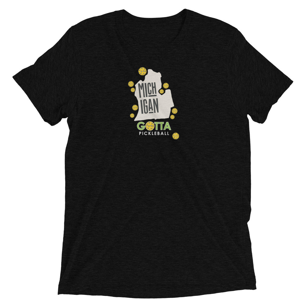 T-shirt TRI-BLEND: MICHIGAN GOTTA PICKLEBALL (more colors)