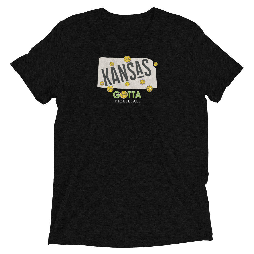 T-shirt TRI-BLEND: KANSAS GOTTA PICKLEBALL (more colors)