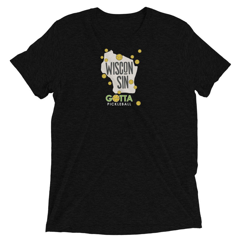 T-shirt TRI-BLEND: WISCONSIN GOTTA PICKLEBALL (more colors)
