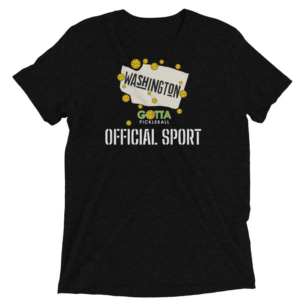 pickleball t-shirt Washington state official sport gotta pickleball black