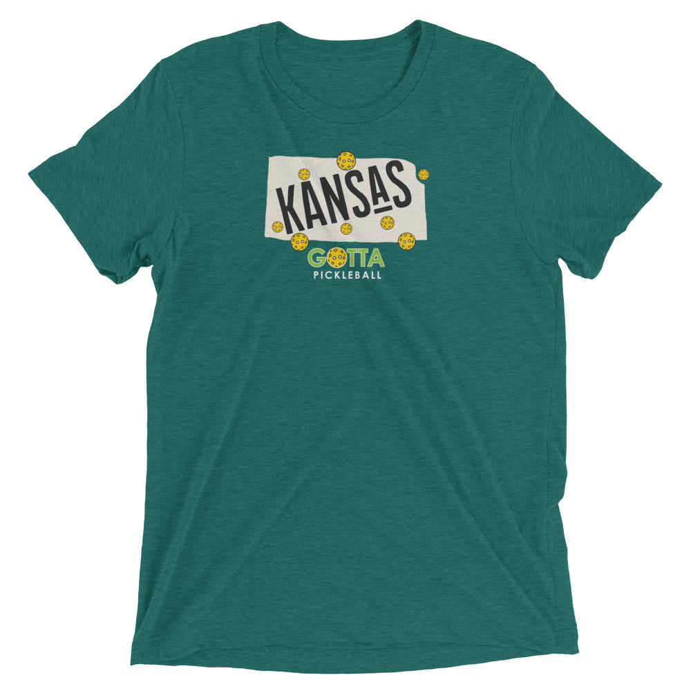 T-shirt TRI-BLEND: KANSAS GOTTA PICKLEBALL (more colors)