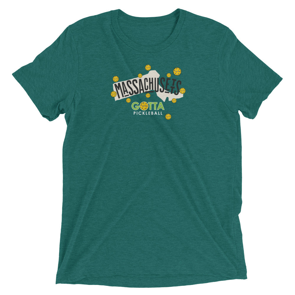 T-shirt TRI-BLEND: MASSACHUSETTS GOTTA PICKLEBALL (more colors)