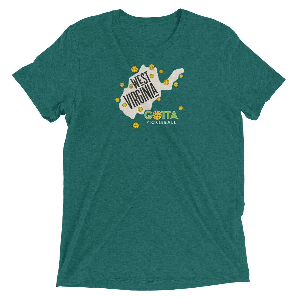 T-shirt TRI-BLEND: WEST VIRGINIA GOTTA PICKLEBALL (more colors)