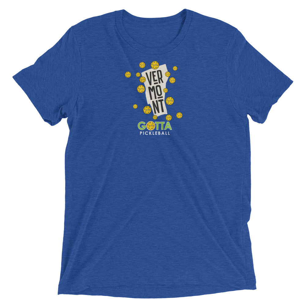 T-shirt TRI-BLEND: VERMONT GOTTA PICKLEBALL (more colors)