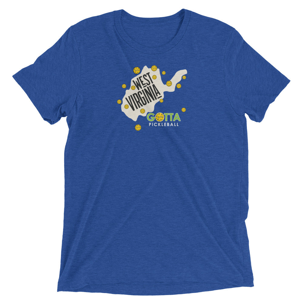 T-shirt TRI-BLEND: WEST VIRGINIA GOTTA PICKLEBALL (more colors)