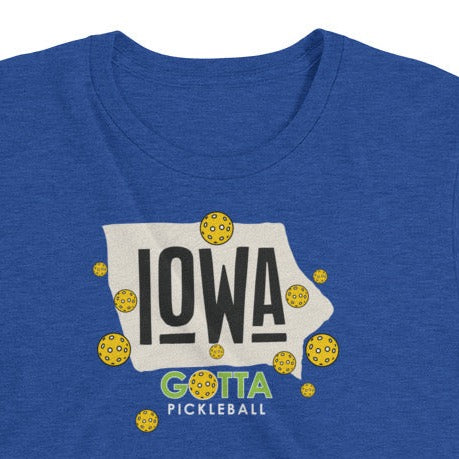 T-shirt TRI-BLEND: IOWA GOTTA PICKLEBALL (more colors)