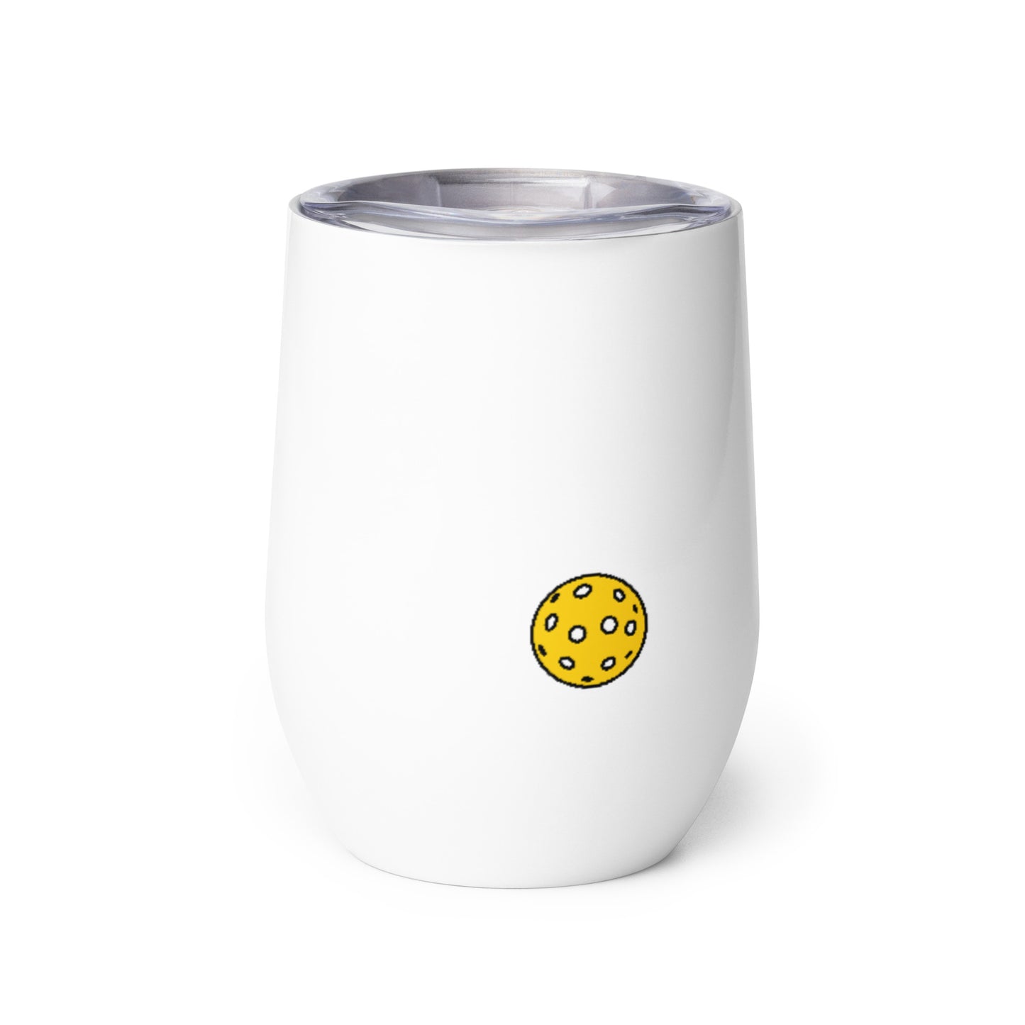 Wine tumbler: Paw Print and Pickleball