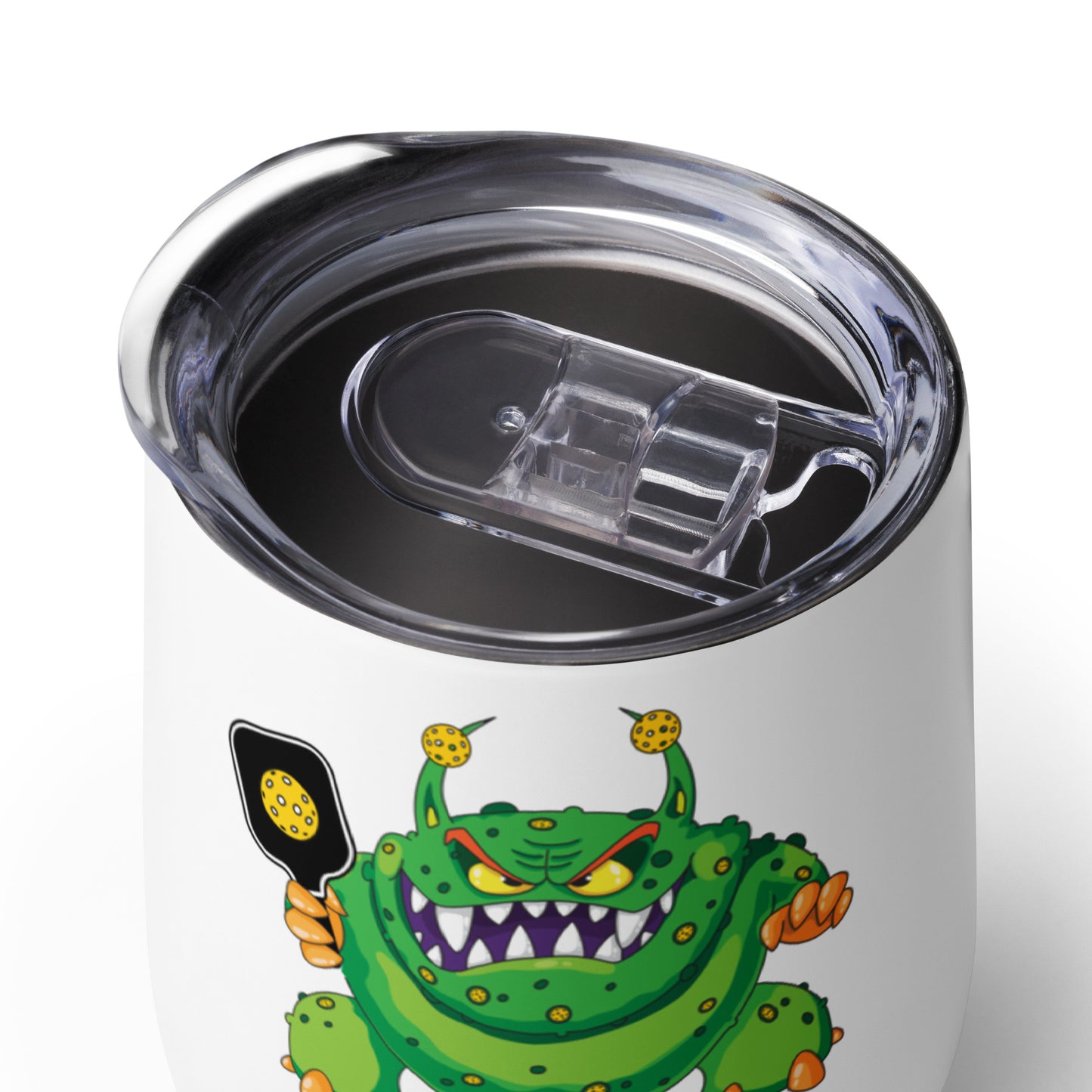 Wine tumbler: Pickleball Monster
