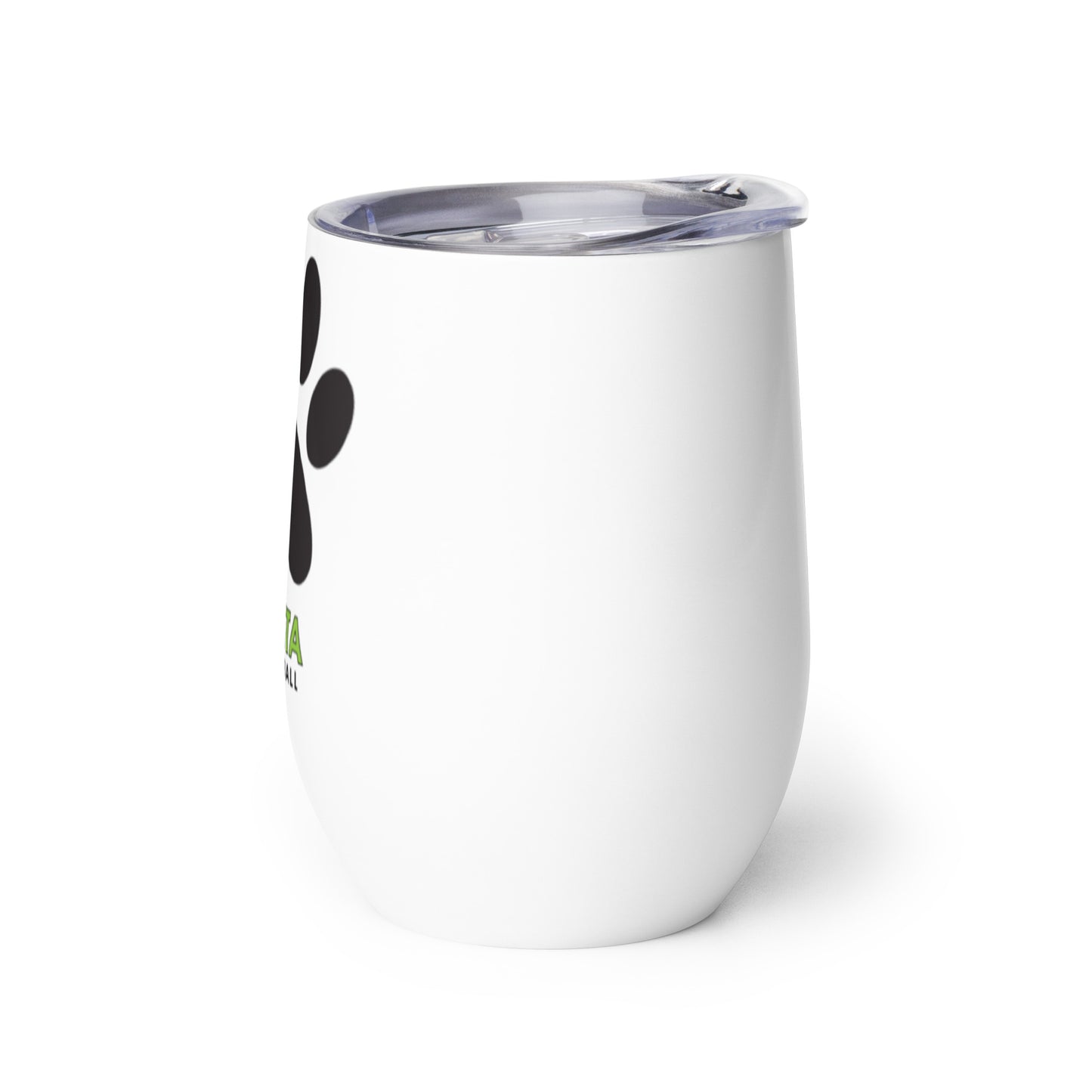 Wine tumbler: Paw Print and Pickleball