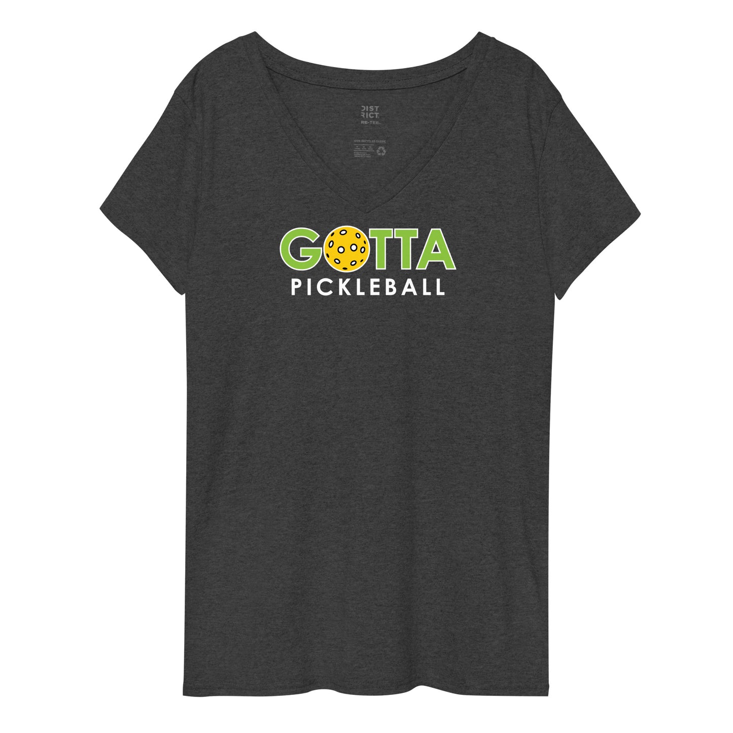gotta pickleball v-neck t-shirt blue