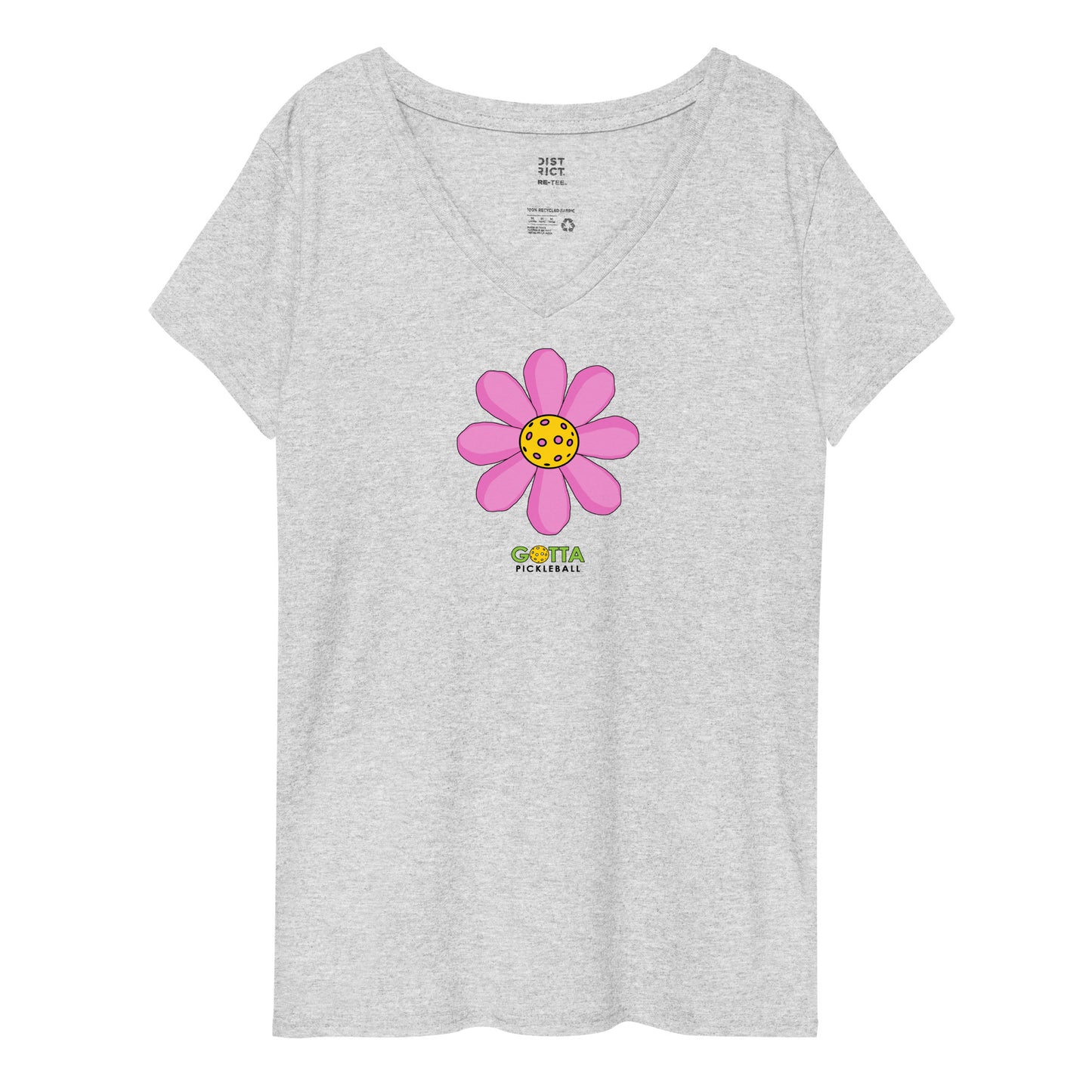 gotta pickleball t-shirt pink petals pickleball center flower