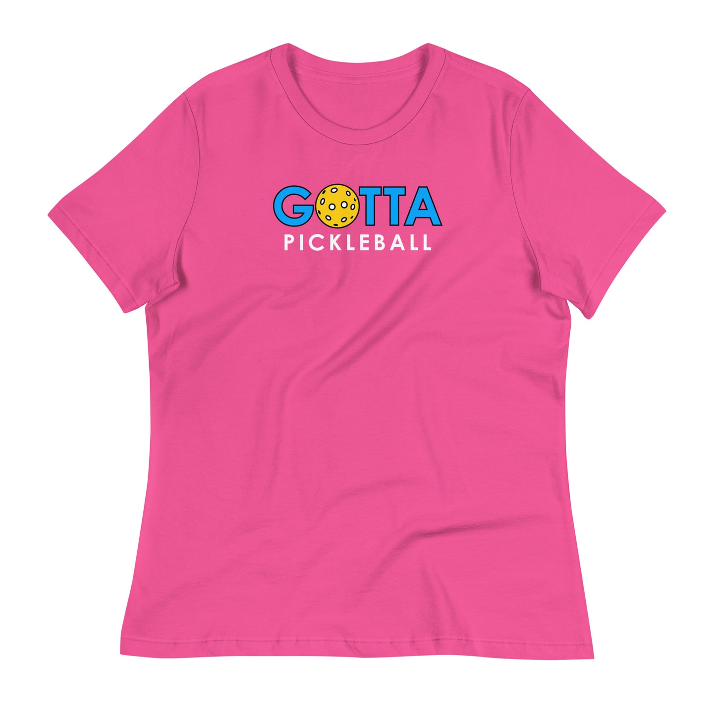 Women's T-Shirt Relaxed: Gotta PIckleball Blue Logo (more colors)