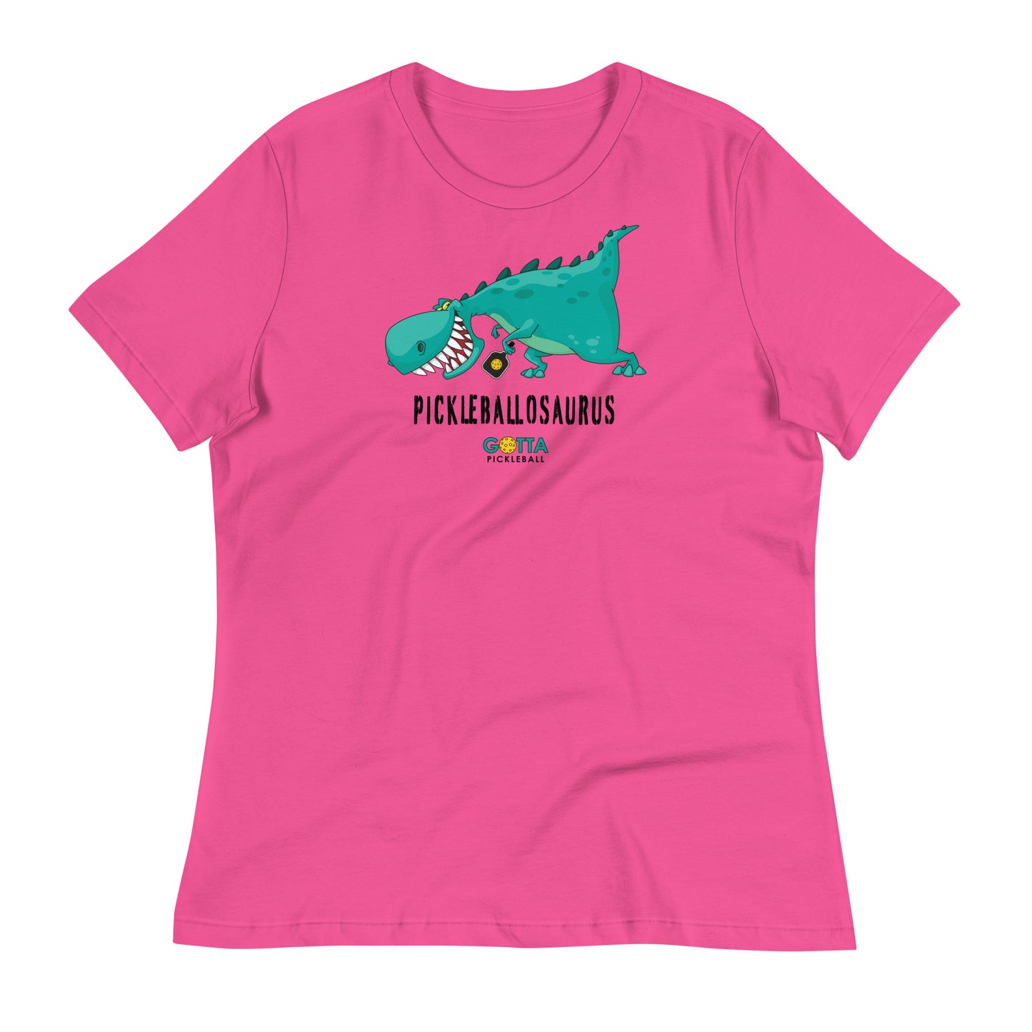 Women's T-Shirt Relaxed: Pickleballosaurus (more colors)
