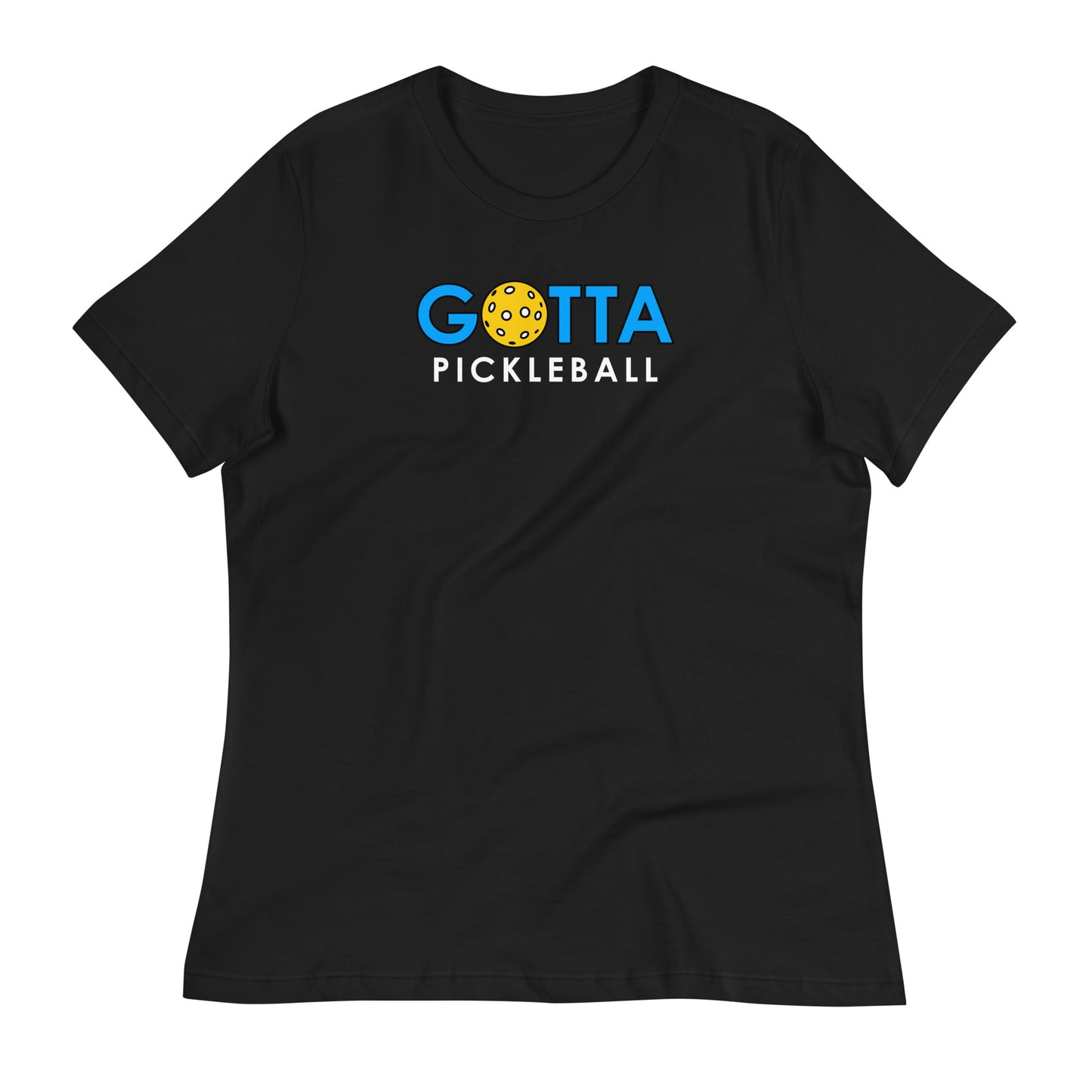 Women's T-Shirt Relaxed: Gotta PIckleball Blue Logo (more colors)