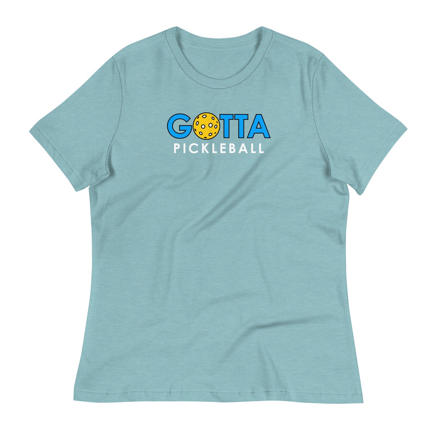 Women's T-Shirt Relaxed: Gotta PIckleball Blue Logo (more colors)