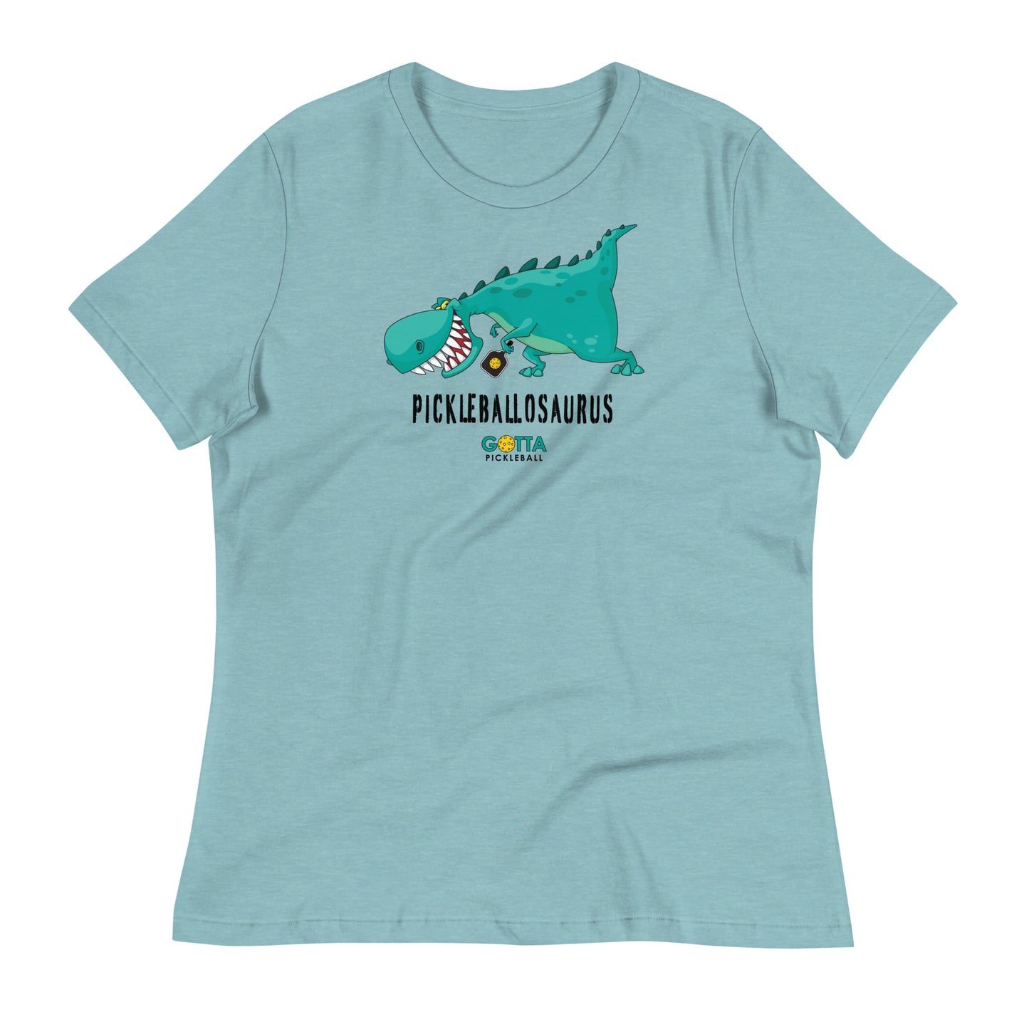 Women's T-Shirt Relaxed: Pickleballosaurus (more colors)