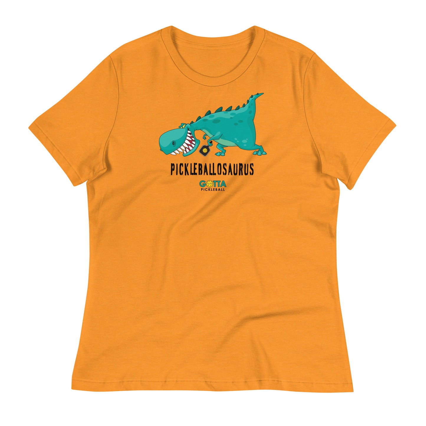 Women's T-Shirt Relaxed: Pickleballosaurus (more colors)