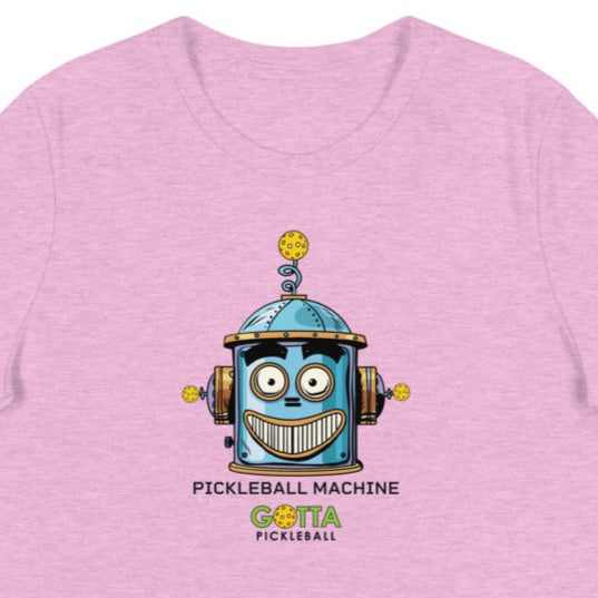 Women's T-Shirt RELAXED FIT: ROBOT FACE PICKLEBALL MACHINE (more colors)