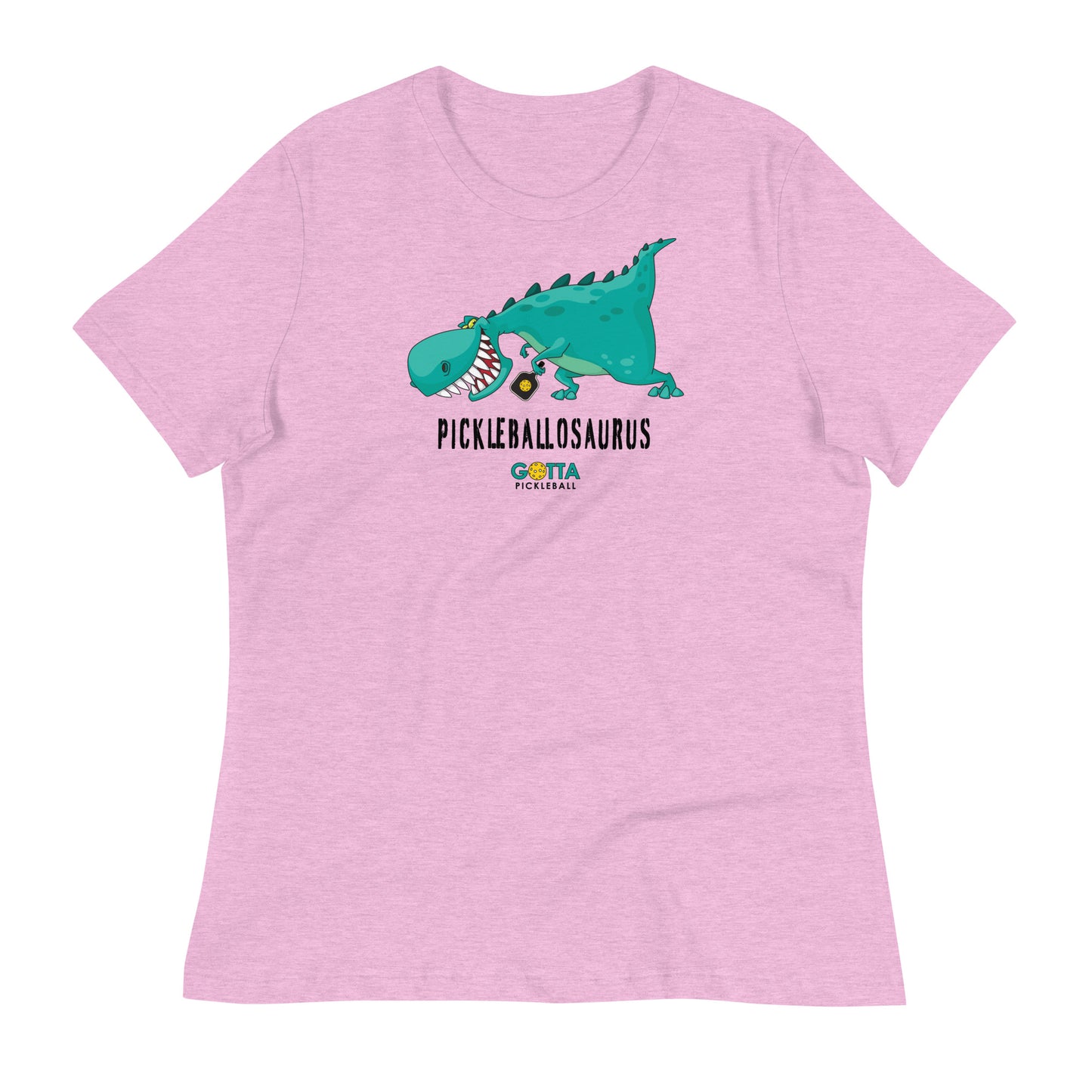 Women's T-Shirt Relaxed: Pickleballosaurus (more colors)